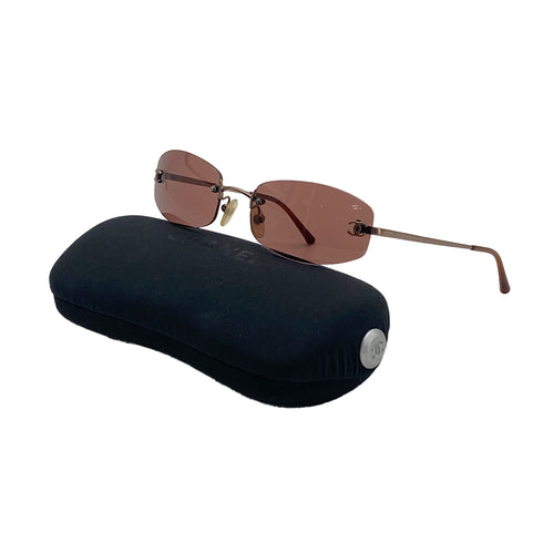 VINTAGE CHANEL COCOMARK SUNGLASSES BROWN EYEWEAR 90328023