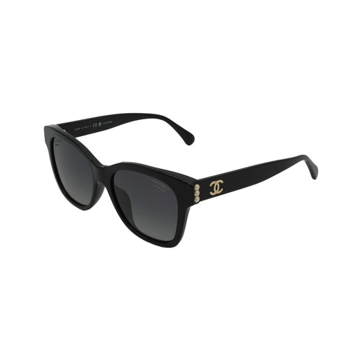VINTAGE CHANEL COCOMARK SUNGLASSES FAUX PEARL BLACK EYEWEAR 90331821