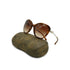 VINTAGE CHANEL SUNGLASSES COCOMARK FAUX PEARL BROWN EYEWEAR 90332598