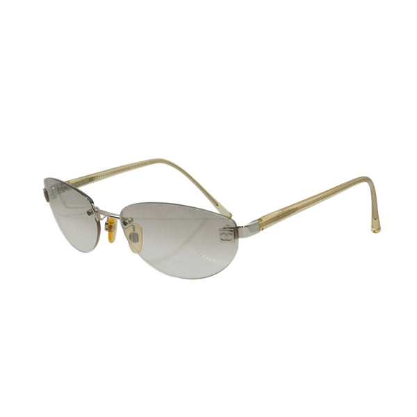 VINTAGE CHANEL COCOMARK SUNGLASSES GOLD EYEWEAR 90331822