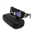 VINTAGE CHANEL COCOMARK SUNGLASSES MATELASSE BLACK EYEWEAR 90330660