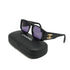 VINTAGE CHANEL COCOMARK SUNGLASSES MATELASSE BLACK EYEWEAR 90324794