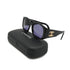 VINTAGE CHANEL COCOMARK SUNGLASSES MATELASSE BLACK EYEWEAR 90325295