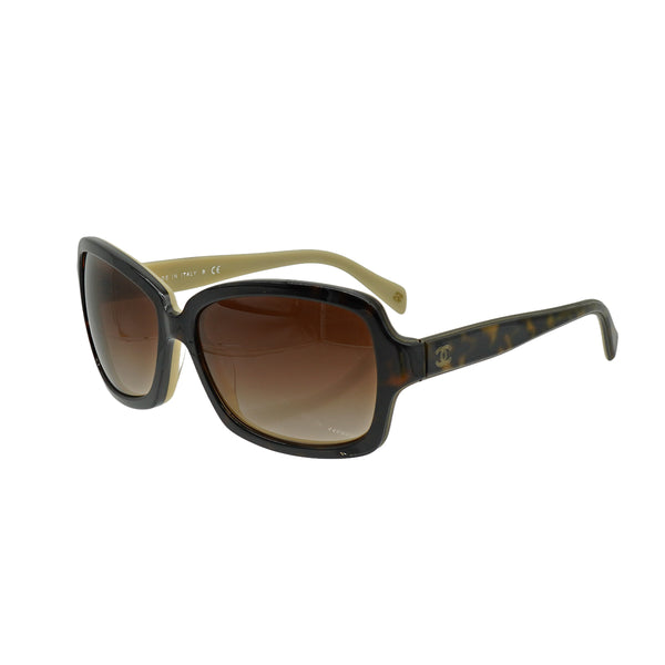 VINTAGE CHANEL COCOMARK SUNGLASSES TORTOISESHELL BROWN EYEWEAR 90334192