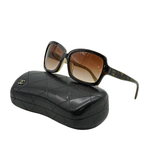 VINTAGE CHANEL COCOMARK SUNGLASSES TORTOISESHELL BROWN EYEWEAR 90334192