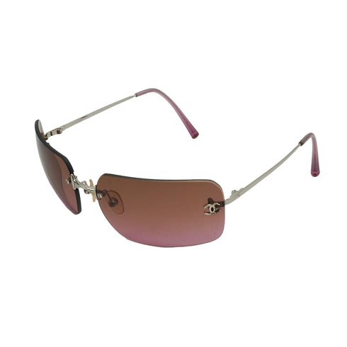 VINTAGE CHANEL COCOMARK SUNGLASSES PINK EYEWEAR 90338264