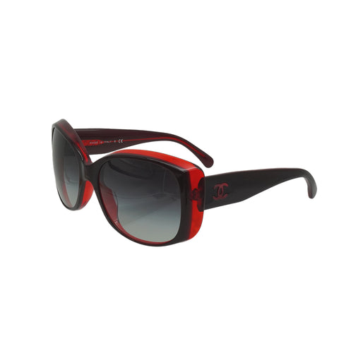 VINTAGE CHANEL COCOMARK SUNGLASSES RED BLACK EYEWEAR 90339126