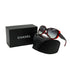 VINTAGE CHANEL COCOMARK SUNGLASSES RED BLACK EYEWEAR 90339126