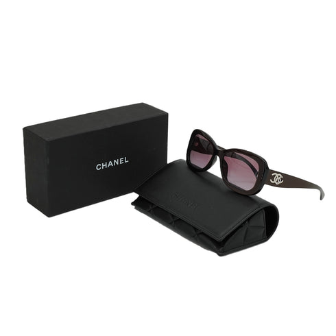 VINTAGE CHANEL COCOMARK SUNGLASSES RHINESTONE PURPLE EYEWEAR 90327595