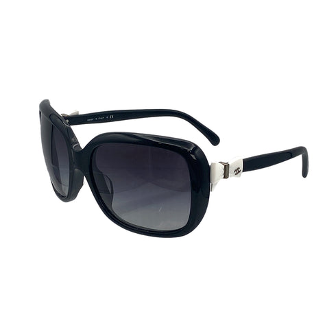 VINTAGE CHANEL COCOMARK SUNGLASSES RIBBON BLACK EYEWEAR 90321111