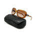 VINTAGE CHANEL COCOMARK SUNGLASSES RIBBON TORTOISESHELL BROWN EYEWEAR 90334195