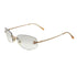VINTAGE CHANEL COCOMARK SUNGLASSES ROSE GOLD EYEWEAR 90328708