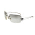 VINTAGE CHANEL COCOMARK SUNGLASSES SILVER EYEWEAR 90321132