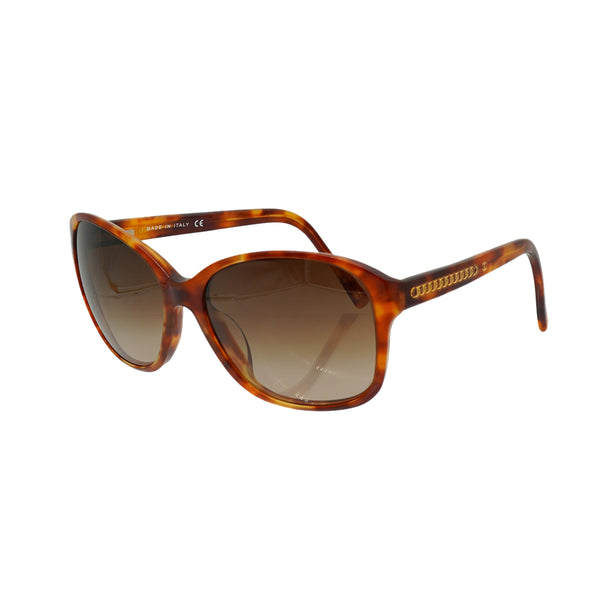 VINTAGE CHANEL COCOMARK SUNGLASSES TORTOISESHELL BROWN EYEWEAR 90334189