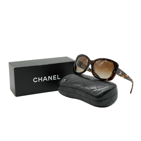 VINTAGE CHANEL COCOMARK SUNGLASSES TORTOISESHELL BROWN EYEWEAR 90334497