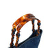 VINTAGE CHANEL COCOMARK TORTOISESHELL CHAIN TOTE BAG BLUE DENIM 90350389