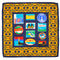 VINTAGE CHANEL COCOMARK TRAVELSTICKER PATTERN SCARF NAVY 90338266