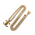 VINTAGE CHANEL COCOMARK TURN LOCK NECKLACE GOLD ACCESSORY 96P 90323483