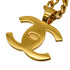 VINTAGE CHANEL COCOMARK TURN LOCK NECKLACE GOLD ACCESSORY 96P 90334173