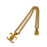 VINTAGE CHANEL COCOMARK TURN LOCK NECKLACE GOLD ACCESSORY 96P 90339430