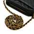 VINTAGE CHANEL COCO BALL CHEVRON V STITCH CHAIN SHOULDER BAG BLACK CAVIAR SKIN GOLD HARDWARE 90349391