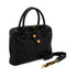 VINTAGE CHANEL COCO BALL CHEVRON V STITCH SHOULDER HAND BAG BLACK LAMB SKIN GOLD HARDWARE 90346876