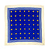 VINTAGE CHANEL COCO BUTTON BORDER PATTERN SCARF BLUE WHITE SILK 90323123