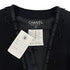 VINTAGE CHANEL COCO BUTTON FLOWER EMBROIDERY JACKET BLACK WOOL 40 RTW 90314892