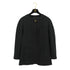 VINTAGE CHANEL COCO BUTTON NO COLLAR JACKET BLACK WOOL 42 RTW 90332936