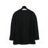 VINTAGE CHANEL COCO BUTTON NO COLLAR JACKET BLACK WOOL 42 RTW 90332936