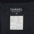 VINTAGE CHANEL COCO BUTTON NO COLLAR JACKET BLACK WOOL 42 RTW 90332936