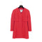 VINTAGE CHANEL COCO BUTTON TWEED COAT RED WOOL 40 96P RTW 90332948