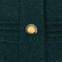 VINTAGE CHANEL COCO BUTTON TWEED LONG COAT DARK GREEN WOOL 40 93A RTW 90319626