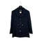 VINTAGE CHANEL COCO BUTTON WAIST CINCHING JACKET BLACK CASHMERE 40 36A RTW 90319635