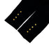 VINTAGE CHANEL COCO BUTTON WAIST CINCHING JACKET BLACK CASHMERE 40 36A RTW 90319635