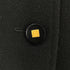 VINTAGE CHANEL COCO BUTTON WAIST CINCHING JACKET BLACK CASHMERE 40 36A RTW 90319635