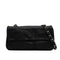 VINTAGE CHANEL COCO MARK CHAIN SHOULDER BAG BLACK LAMB SKIN SILVER HARDWARE 90348325