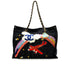 VINTAGE CHANEL COCO NIGHT FIGHT CHAIN TOTE BAG BLUE DENIM GOLD HARDWARE 90339647