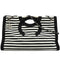 VINTAGE CHANEL CRUISE LINE CHAIN SHOULDER TOTE BAG BLACK CANVAS DENIM SILVER HARDWARE 90350349