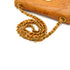 VINTAGE CHANEL CRUISE LINE TURNLOCK CHAIN SHOULDER BAG BROWN VEGETABLE TANNED LEATHER GOLD HARDWARE 90340168