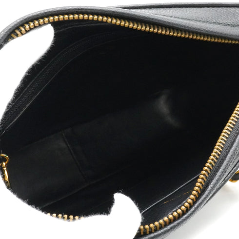 VINTAGE CHANEL DIAMONDSTITCH CHAIN SHOULDER BAG BLACK CAVIAR SKIN GOLD HARDWARE 90338380