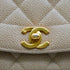 VINTAGE CHANEL DIANA MEDIUM CHAIN SHOULDER BAG BEIGE CAVIAR SKIN GOLD HARDWARE 90350395