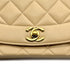 VINTAGE CHANEL DIANA MEDIUM CHAIN SHOULDER BAG BEIGE LAMB SKIN GOLD HARDWARE 90314777