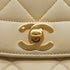 VINTAGE CHANEL DIANA MEDIUM CHAIN SHOULDER BAG BEIGE LAMB SKIN GOLD HARDWARE 90337279