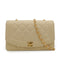 VINTAGE CHANEL DIANA MEDIUM CHAIN SHOULDER BAG BEIGE LAMB SKIN GOLD HARDWARE 90338766