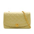 VINTAGE CHANEL DIANA MEDIUM CHAIN SHOULDER BAG BEIGE LAMB SKIN GOLD HARDWARE 90341864