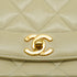VINTAGE CHANEL DIANA MEDIUM CHAIN SHOULDER BAG BEIGE LAMB SKIN GOLD HARDWARE 90341864