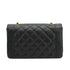 VINTAGE CHANEL DIANA MEDIUM CHAIN SHOULDER BAG BLACK CAVIAR SKIN GOLD HARDWARE 90334148