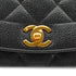 VINTAGE CHANEL DIANA MEDIUM CHAIN SHOULDER BAG BLACK CAVIAR SKIN GOLD HARDWARE 90334148