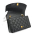 VINTAGE CHANEL DIANA MEDIUM CHAIN SHOULDER BAG BLACK CAVIAR SKIN GOLD HARDWARE 90334148